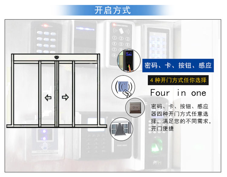 玻璃自動感應(yīng)門開啟方式 玻璃自動感應(yīng)門開啟方式